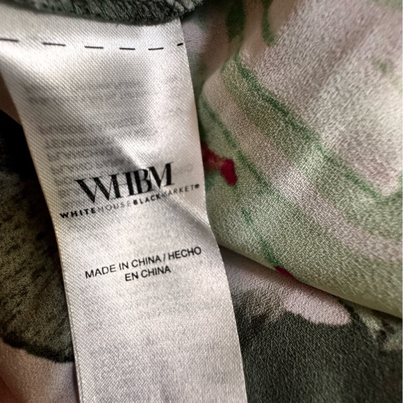 White House Black Market Floral Sleeveless Pleated Bust Dress Wedding Guest - Picture 7 of 16